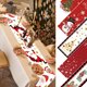 thumbnail image 5 of Mantel estampado rectangular, decoración para fiestas navideñas, camino de mesa navideño rojo para Año Nuevo, 5 of 6