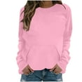 thumbnail image 2 of Lenago Sweatshirts for Women Plus Size Long Sleeve Shirts Crewneck Tops Pullover Blouse Oversized Pullover Womens Hoodies Sweatshirts Tunic Tops Lightweight Pullover Sweatshirts With Pockets, 2 of 6
