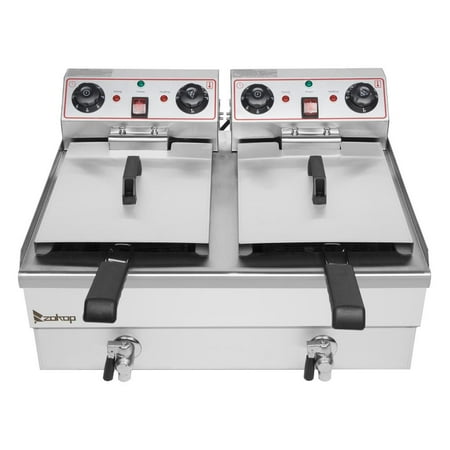 

SalonMore 16.9Qt Commercial Professional Deep Fryer with Drain System