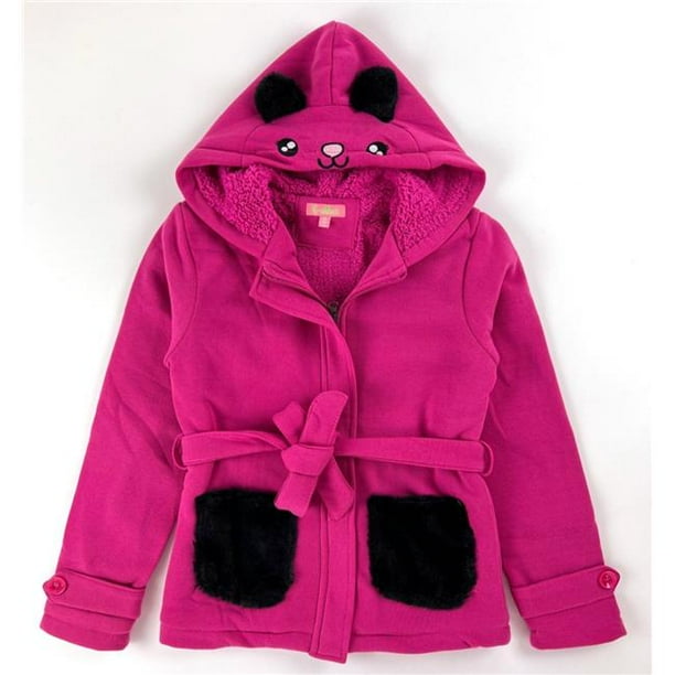 Girls Fleece Coats with Sherpa Lining Size 7 14 Case of 24