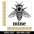 thumbnail image 2 of Bee Be Mine Valentine Square Rubber Stamp Stamping Scrapbooking Crafting - Medium 1.75in, 2 of 7