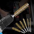 thumbnail image 2 of 6Pcs Brass Bore Brushes with 1/4 Inch Hex Shank, Effortless Access to Confined Areas for Automotive Machining Applications, 2 of 9