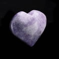 thumbnail image 2 of Hand-Carved Lepidolite Heart // 62 Grams, 2 of 3