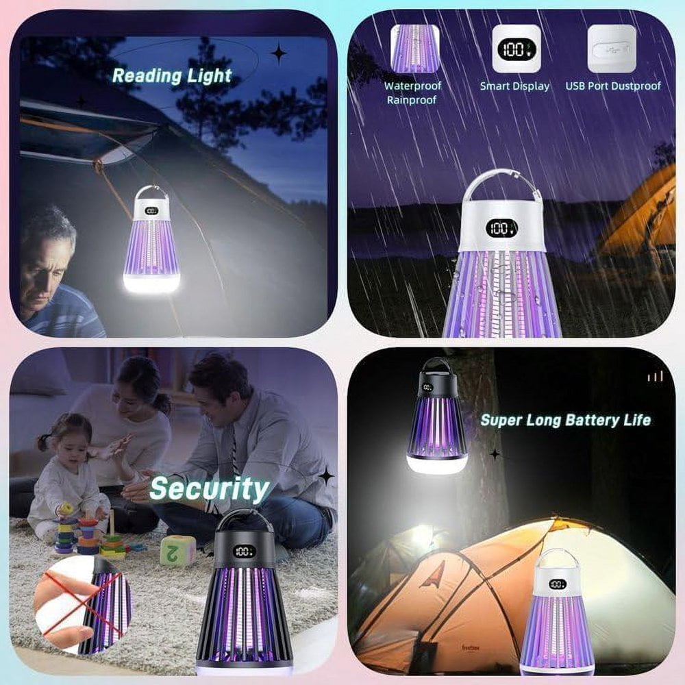 SUGARMOM  Zappify 2.0 Mosquito Zapper  Zappify 2.0  Zapify Pro Zapper  Zappify Pro Mosquito Zapper  Mosquito Trap for Outdoor and Indoor (Black * 2)