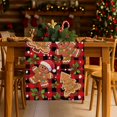 thumbnail image 4 of Gingerbread Man Table Runner Christmas Plaid Gingerbread House Table Runners Seasonal Kitchen Dining Table Decoration for Winter Home Party Banquet Decor 13x36 Inch, 4 of 4