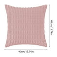 thumbnail image 4 of Room Decor Pillow Covers 22x18 Flower Pillow Cover Faux Lambswool Cushions Cover Sofa Pillow Cushions Pink, 4 of 7