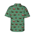 thumbnail image 3 of Haiem Christmas Dachshund Printed Hawaiian Shirt for Men - Men’s Casual Beach Summer Shirts - Stretch Fabric with Modern Fit-3X-Large, 3 of 9