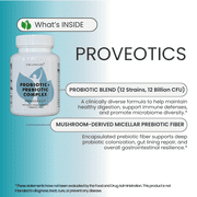FOR LONG LIFE PROVEOTICS VEGAN PROBIOTIC SUPPLEMENT | Digestive Enzymes | Multi Enzymes with Prebiotics for Digestive Health for Women and Men