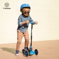thumbnail image 4 of Yvolution Y Glider Deluxe Blue Three Wheel Scooter for Kids Age 3+, 4 of 5
