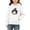 White, variant on DJDLJWCJ Teen Girls Halloween Hoodie Loose Fit Long Sleeve Pullover Stretch Soft Casual Tops White Size 5T