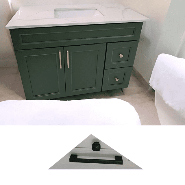 Isaac 42 inch Solid Wood Shaker Style Bathroom Vanity