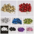 thumbnail image 6 of Zvmxot 24Pcs Christmas Balls Ornament, 1.18 Inch Christmas Decorations, Silver, Set Bright Matte Powde Hanging Balls, Plastic Electroplated Christmas GIft Pendant Decor, 6 of 8