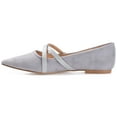 thumbnail image 3 of Journee Womens Patricia Slip On Pointed Toe Ballet Flats, Widths Available, 3 of 10