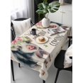thumbnail image 6 of Spring Pig Table Cloth, Waterproof Tablecloth for Rectangle Tables, Butterfly Botanical Floral Rustic Reusable Washable Fabric Table Cover for Restaurant Kitchen Dining Tables 54"x108", 6 of 9