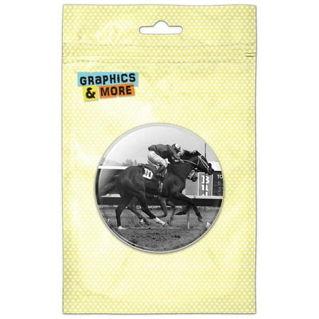

At the Track Horse Racing Vintage Refrigerator Button Magnet