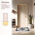 thumbnail image 3 of ODIKA 4'x6' Machine Washable Non-Slip Area Rug, Faded Interlocking Motif with Ethnic Inspired Flourishes High Traffic Rug, Gray, 365394, 3 of 7