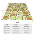 thumbnail image 3 of Pofeuu Cute Avocado Print Ultra-Soft Micro Fleece Blanket,for Bed Or Sofa,All Season Throw Blankets Flannel Blanket-50"x40", 3 of 7