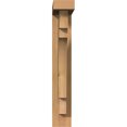 thumbnail image 2 of Ekena Millwork 3 1/2"W x 14"D x 22"H Merced Block Smooth Bracket w/ Offset Brace, Western Red Cedar, 2 of 25