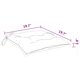 thumbnail image 5 of Juego de 2 cojines para silla de exterior Benzara, color crema, 50 x 50 x 7 cm, 5 of 5