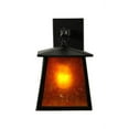 thumbnail image 4 of Meyda 141863 7 in. Seneca 1 Light Hanging Wall Sconce, Black & Amber Mica, 4 of 4