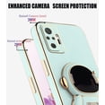thumbnail image 4 of Compatible with Xiaomi Redmi Note 10 Pro Case Silicone TPU Plating, Xiaomi Redmi Note 10 Pro Cases Cute Astronaut Pattern Phone Case with Stand (Green), 4 of 14