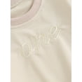 thumbnail image 6 of Bagilaanoe 2PCS Toddler Baby Girl Boy Pants Set Letter Embroidery Long Sleeve Sweatshirt Pullover Tops + Sweatpants 6M 12M 18M 24M 3T Kids Casual Sweatsuits, 6 of 9
