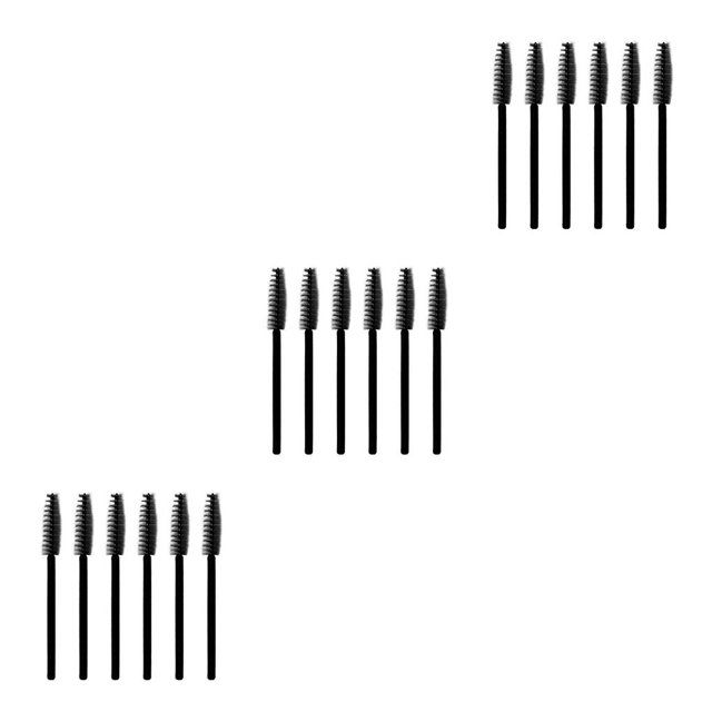 Seitruly 50 Piezas Cepillo de pestañas Desechable Nylon Mascara Varitas Maquillaje Portátil Mini Herramientas de belleza Extensión de Type1 NO1