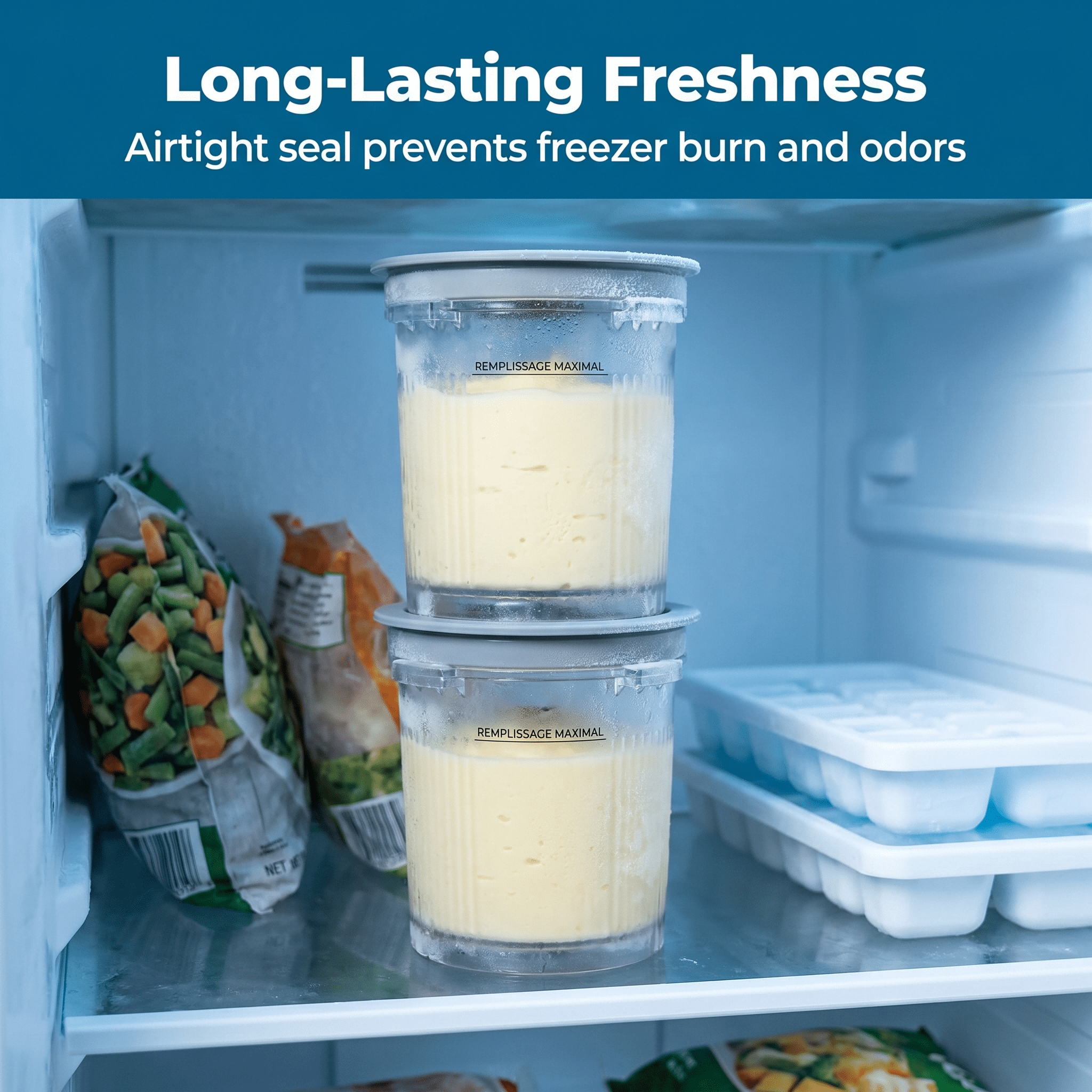 TAVENE Creami Containers 4 Pack, Pints and Lids Compatible with Ninja Swirl Ice Cream NC700 NC701