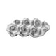 thumbnail image 3 of Soporte de cerámica para huevos, bandeja de almacenamiento para huevos, decoración de encimera, práctico contenedor para huevos, dispensador de huevos plateado, 3 of 8