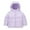 Purple, variant on Boys Girls Winter Coat Lightweight Packable Hooded Puffer Jacket for Kids Toddler Water šesistant Padded Down Coat