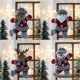 thumbnail image 5 of 4 piezas de adornos navideños, regalo de Papá Noel, muñeco de nieve, árbol de juguete, muñeca, decoraciones colgantes, 5 of 5