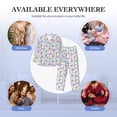 thumbnail image 7 of KLL Butterflies on Polka Dots Sleepwear Mens Flannel Pajamas,Long Cotton Pj Set, 7 of 7