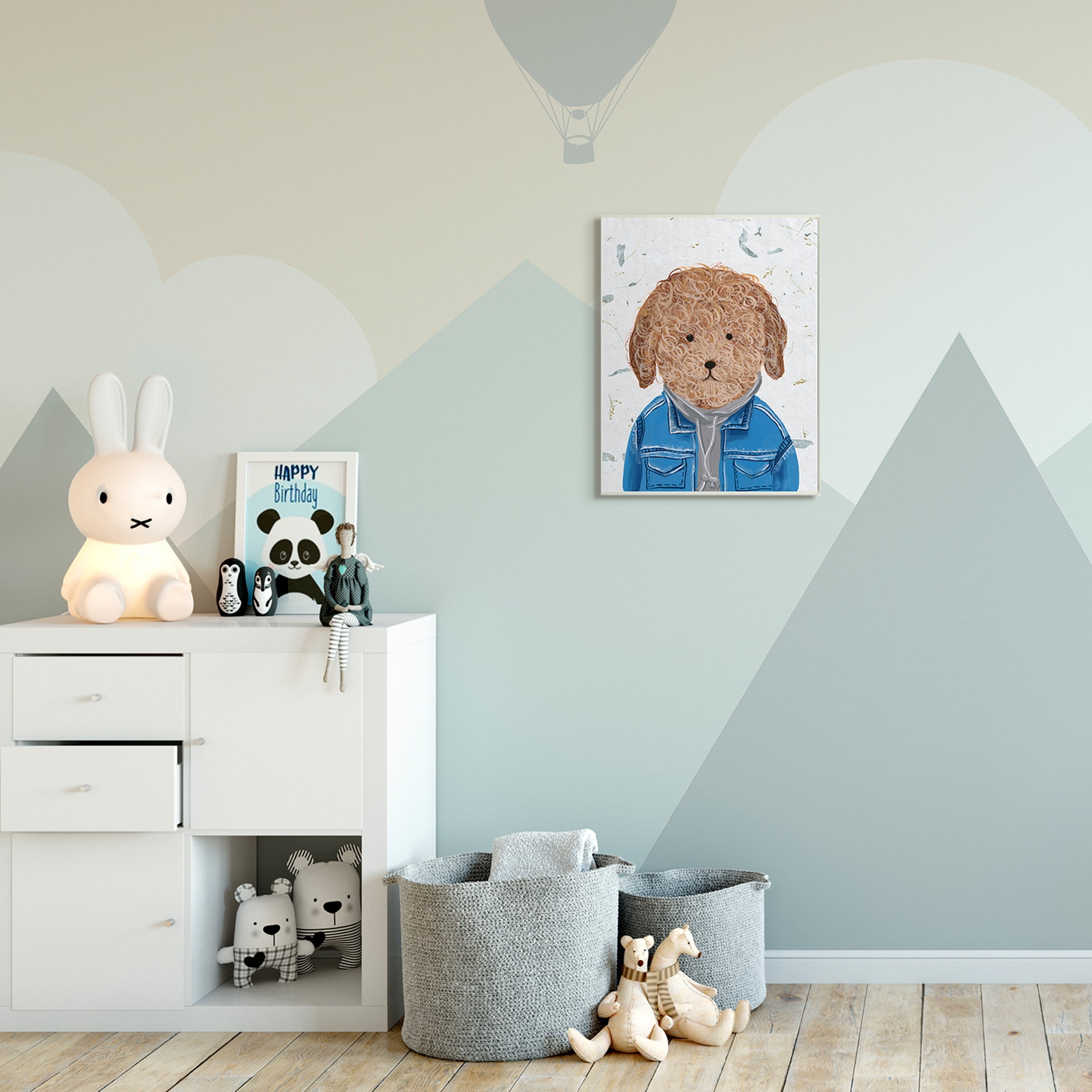 Stupell Industries Hipster Dog Sweatshirt Poodle Funny Animal Painting Wall Plaque by Melissa Wang, 13" x 19", Wall Plaque