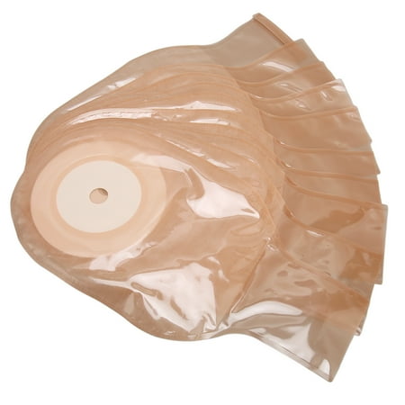 Colostomy Pouches, Ostomy Bag 10 Pieces Disposable Prevent Leakage For