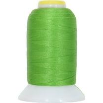 Threadart 60 Weight Micro Embroidery & Bobbin Thread - 1000m Spools - 30 Colors Available - Lime Green