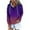 Purple, variant on Jinhomg Women's Thin Fleece Hooded Sweatshirt Fall Lightweight Gradient Pullover Tops Casual Comfy Long Sleeve Drawstring Hoodies with Pocket Spring Saving Today Red XL