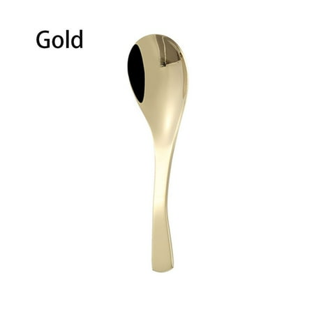 

Gold Plated Kitchen Rice Coffee Dinner Spoon Soup Cookware Stainless Steel GOLD