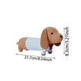 thumbnail image 3 of Forestwhale Soft Dachshund Shaped Plush Chew Toy for Dogs 8.3" Calming Anxiety Relief Pet Stuffed Animal Cuddly Comfort Toy for Small Medium Breeds, 3 of 7