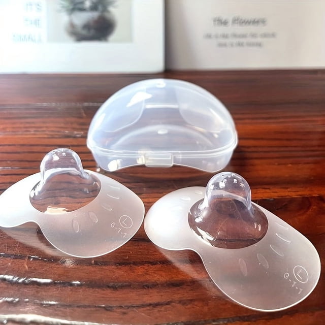 CNKOO Butterfly-shaped Silicone Nipple Shield - Ultra-thin Bite-proof for Mothers Breastfeeding Nipple Sticker Three Sizes SML - HJUEY ZZZ