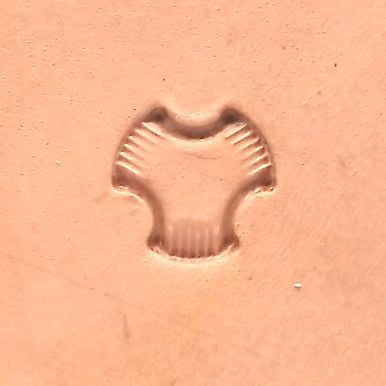 Basketweave Stamping Tool E684-S Impression Size 3/8" (9.5 mm) Diameter China