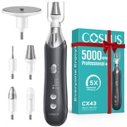 Coslusmyj COSLUS CX43 Professional Manicure Pedicure Kit,Electric Nail File,Wider for Thick Nails,Cordless,5 Speed,for Men Women Seniors Home Salon