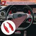 thumbnail image 3 of Accesorios interiores de extensión de paletas de cambio de volante de aleación de aluminio rojo de 1 par de Unique Bargains para Land Rover Discovery Sport 2016-2019, 3 of 6