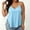 *Light Blue, variant on ClodeEU Women's V Neck Flowy Cami Top, Loose Fit Spaghetti Strap Tank Army Green,Women's Plus L