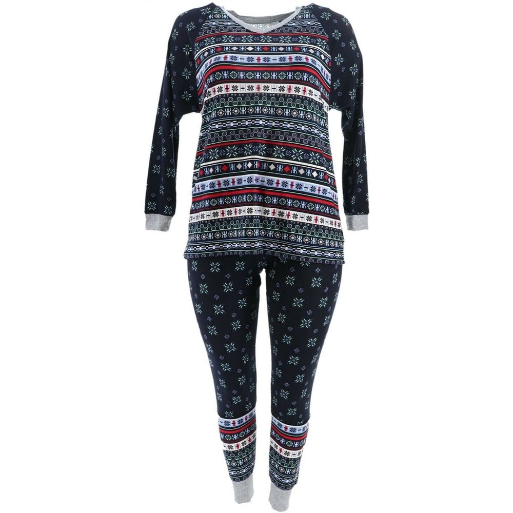 ClimateRight by Cuddl Duds Cuddl Duds Petite Apres Ski Fairisle