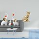 thumbnail image 2 of Escultura De Elefante Y Gato, Figura Artística, Adorno Artesanal, Estatuas Familiares, Decoración De Escritorio Para Sala De Estar, Dormitorio Y Escritorio., 2 of 8