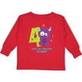thumbnail image 3 of Inktastic Monster 4th Birthday Boys or Girls Long Sleeve Toddler T-Shirt, 3 of 5