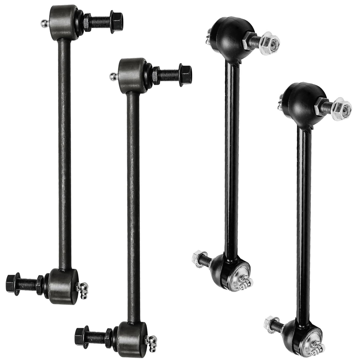 Detroit Axle - Front & Rear Struts w/Coil Springs Sway Bars Outer Inner Tie Rods Replacement for 2001-2003 Toyota Highlander FWD 3.0L