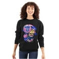 thumbnail image 3 of Airbrushed Dubble Bubble Blowing Up Unisex Plus Size Sweatshirt Brisco Brands 2X, 3 of 5