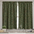thumbnail image 2 of Ambesonne Camouflage Valance & Curtain, Green Forest Motif, 55"x45", Green Brown Black, 2 of 7