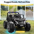thumbnail image 5 of East doll 24V Kids Ride on UTV Car, 2 Seater Ride on Toy for Big Kids, Power Ride on Car for Boys, 4WD 800W Motors, Kid Electric Car Aged 3-8Y , 5.1 MPH , EVA Wheels, Remote Control, Music, Black, 5 of 9